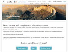 Tablet Screenshot of cours-de-chinois.com